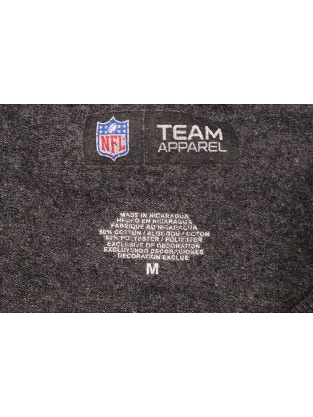 NFL Team Apparel T Shirt Women M Gray Miami Dolphins graphic Logo Football VTG - Picture 9 of 10
